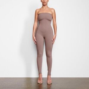 SKIMS Mauve Strapless Bodycon Jumpsuit